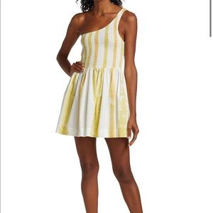 SWF Asymmetrical Striped Mini Dress size L NEW with tags